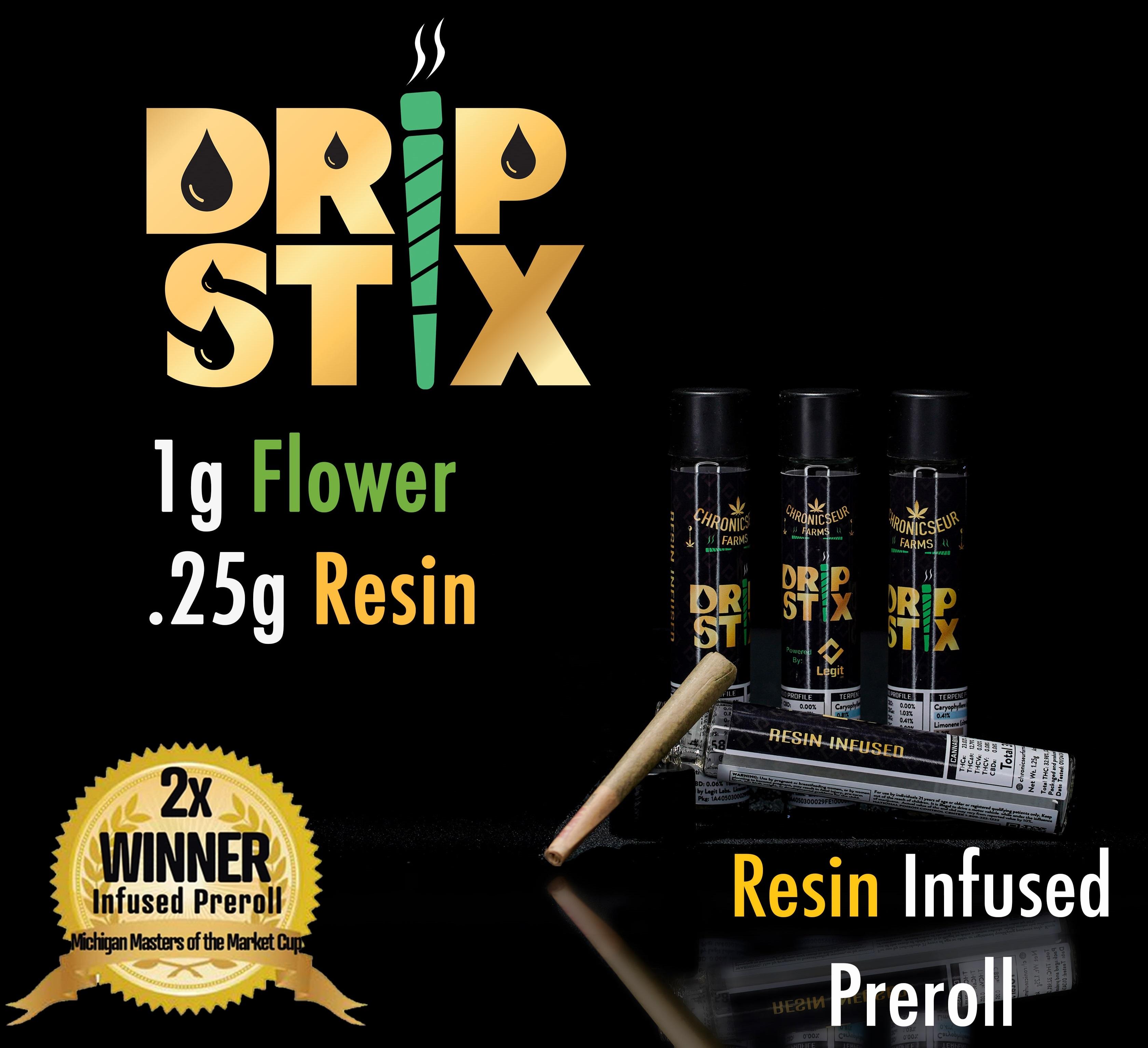 Tangie Ice Cream | 1.25G Resin Infused Pre-roll | Drip Stix