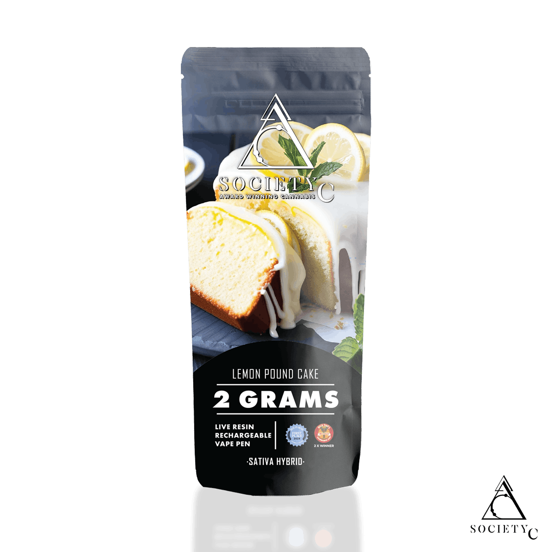 Lemon Pound Cake | 2G Live Resin Disposable | Society C
