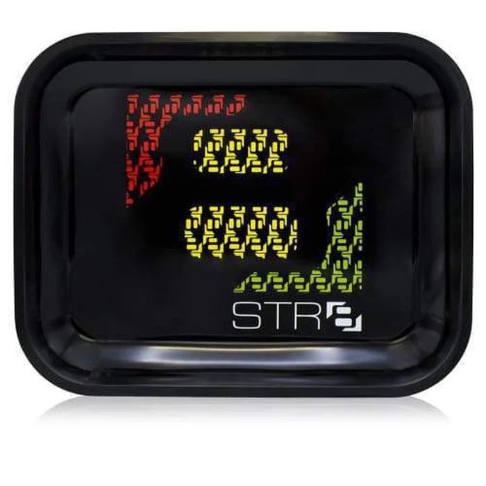 STR8 METAL ROLLING TRAY - ROLLIN RASTA