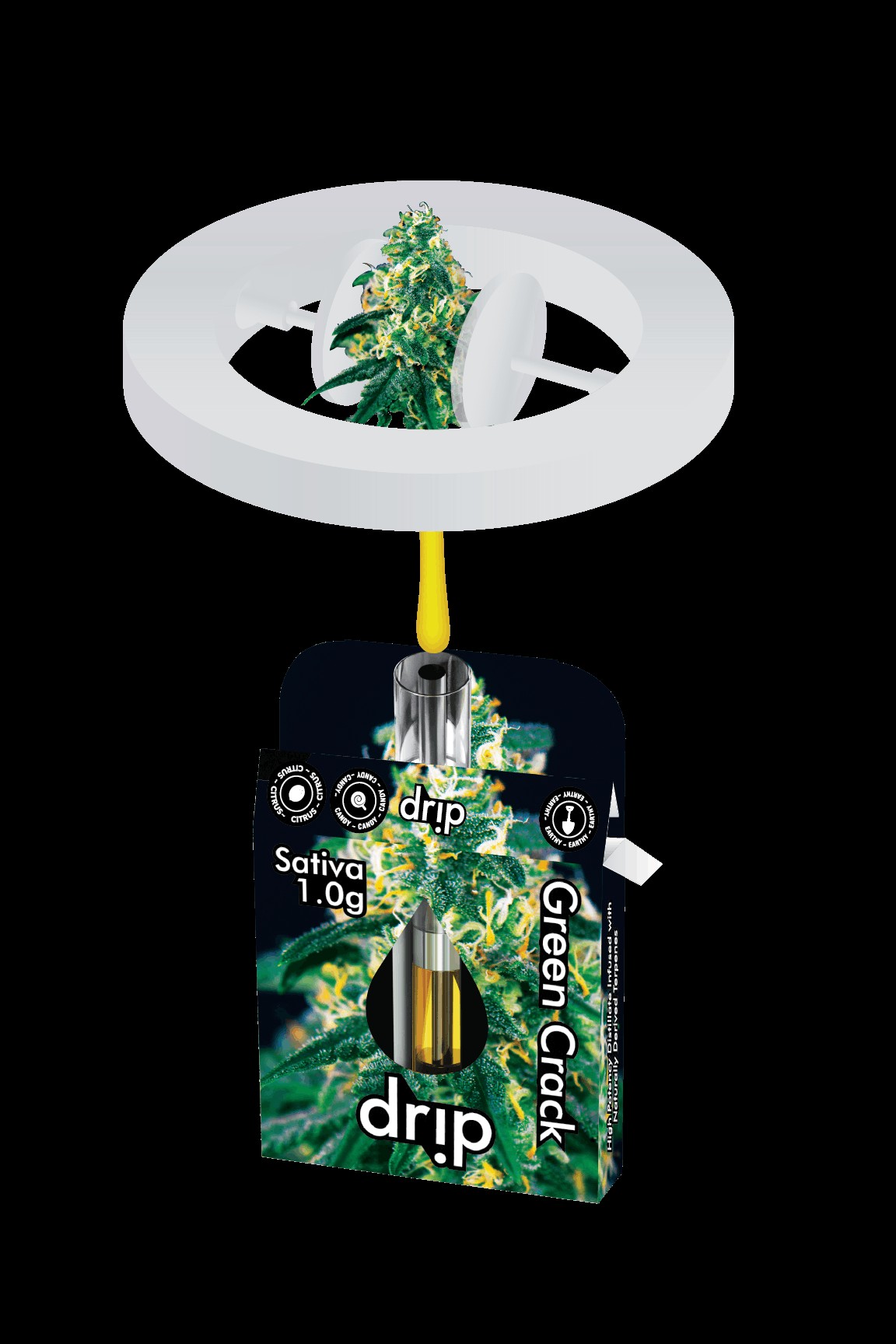 DRIP - 1G CARTRIDGE - GREEN CRACK
