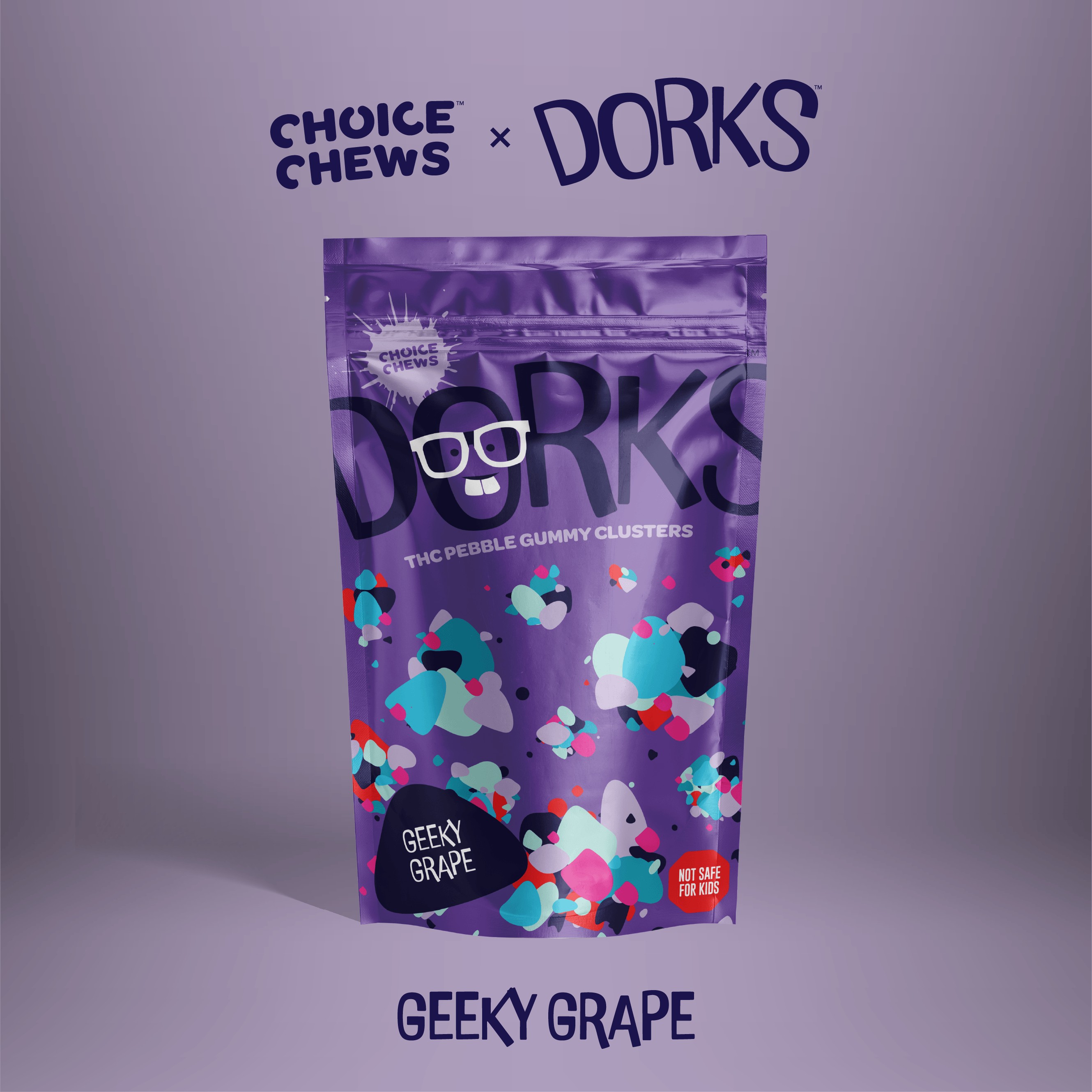 CHOICE - 200MG DORKS - GEEKY GRAPE (INDICA)