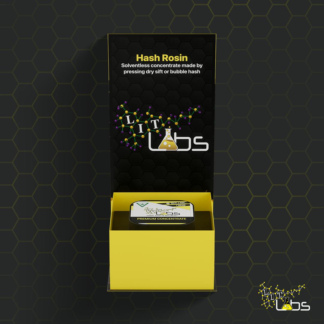 LIT LABS - STRAWNANA - 1G HASH ROSIN
