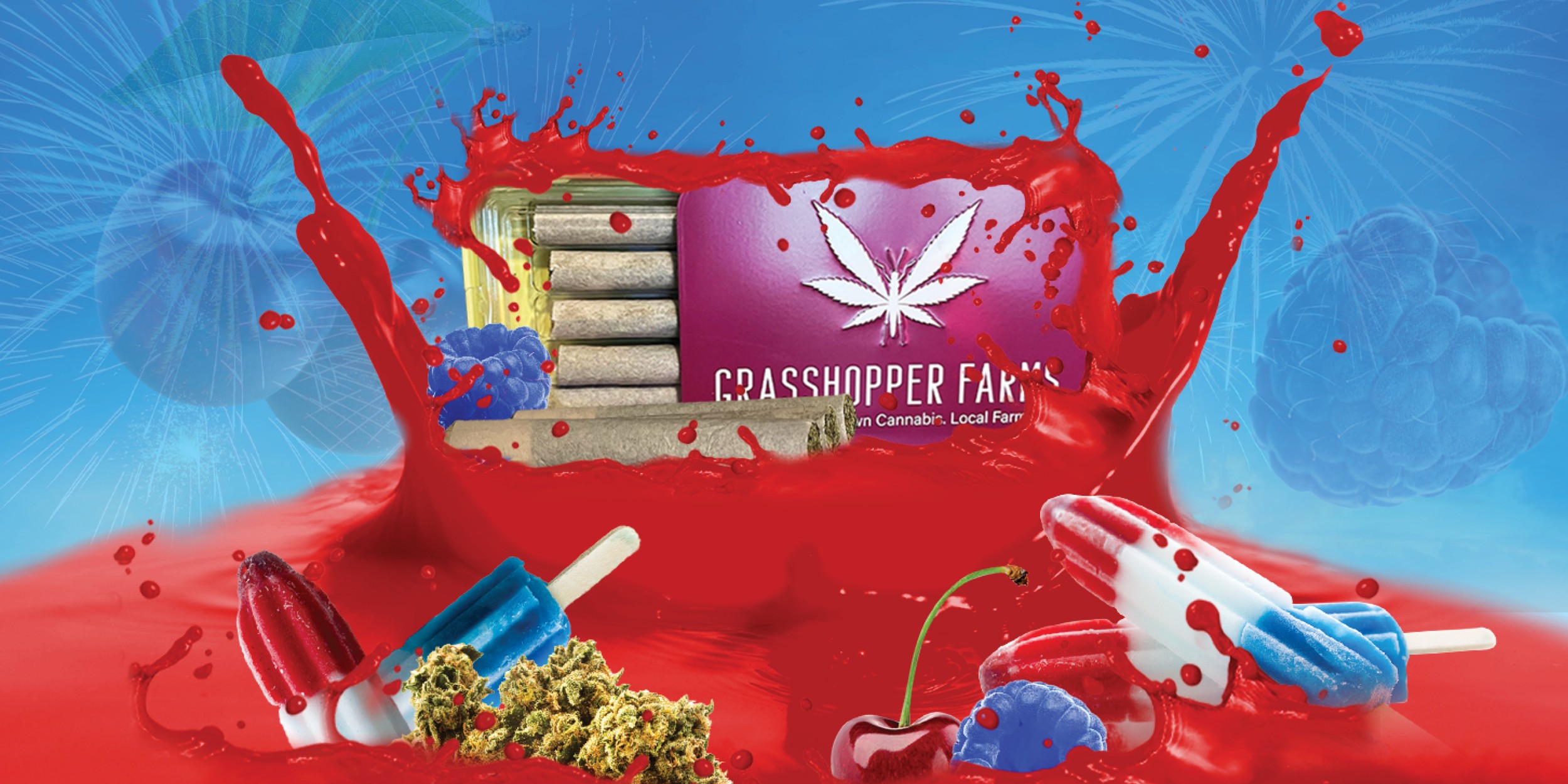 RED WHITE BERRY BLAST (INFUSED PRE ROLL)