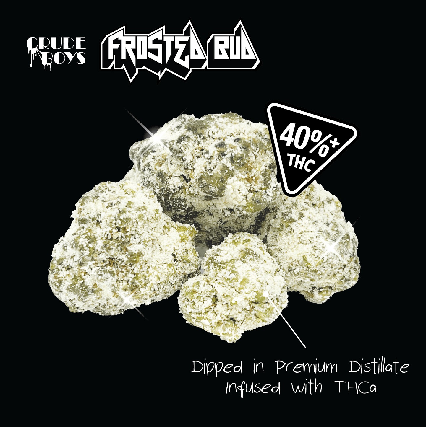 CRUDE BOYS - FROSTED BUD - BULK PACK - STRAWBERRY SPLASH