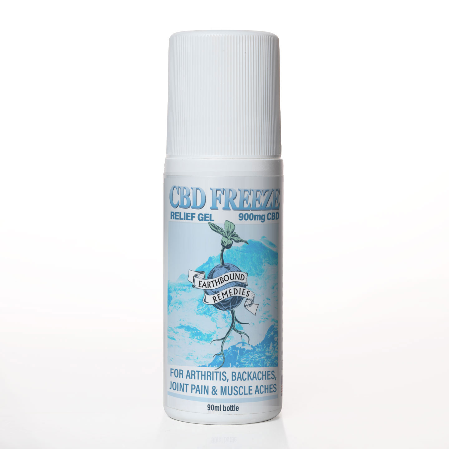 EARTHBOUND REMEDIES CBD MUSCLE FREEZE RELIEF GEL (900MG)