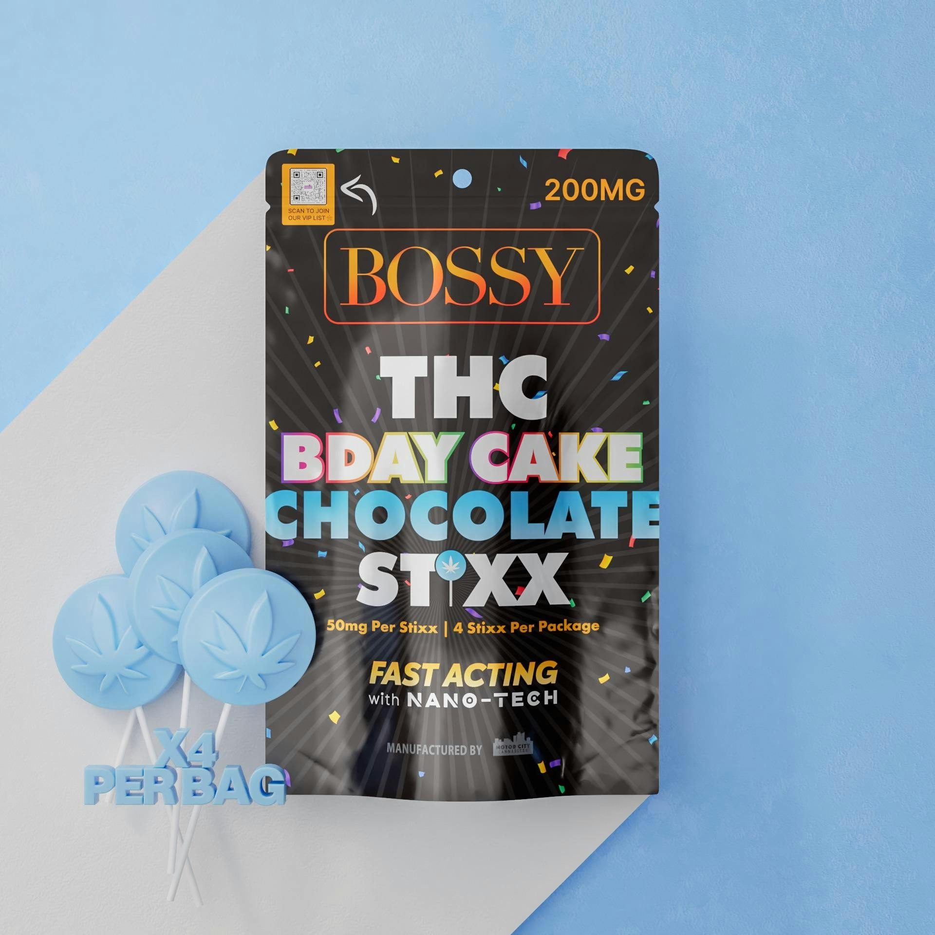 Bossy - Bday Cake Stixx - 200MG