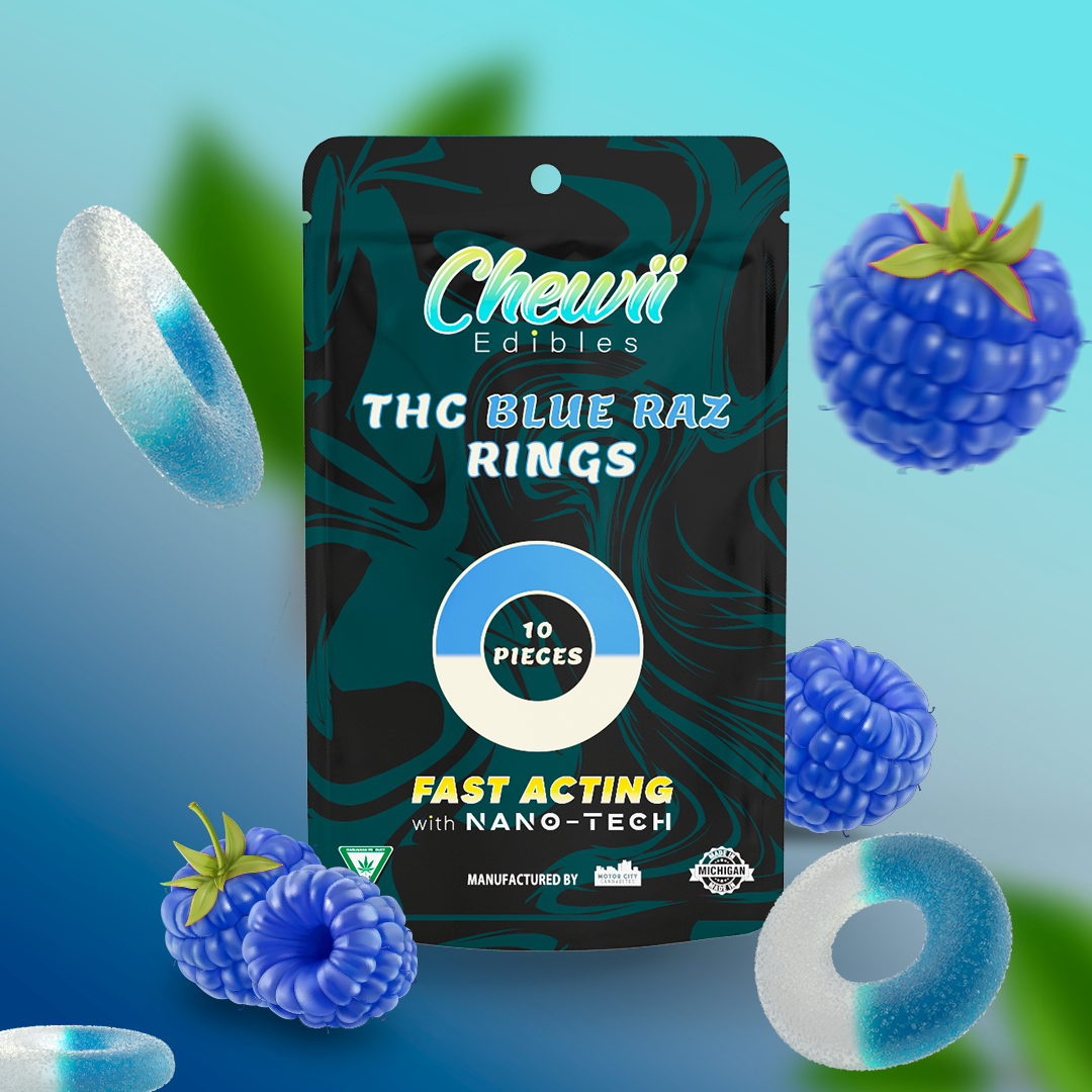 Chewii - Blue Razz Rings - 200MG