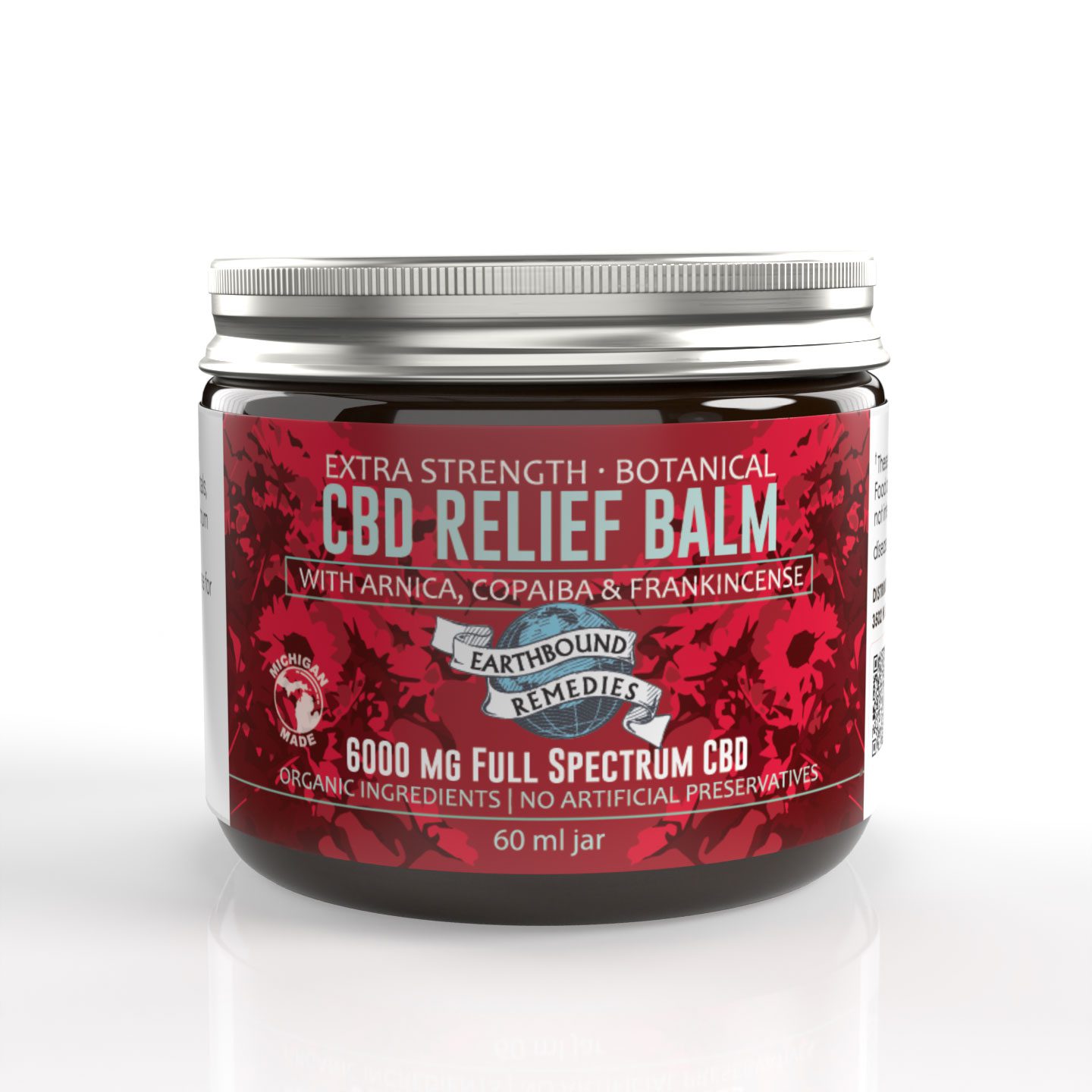 EARTHBOUND REMEDIES 3000MG EXTRA STRENGTH FULL-SPECTRUM CBD RELIEF BALM (1OZ)