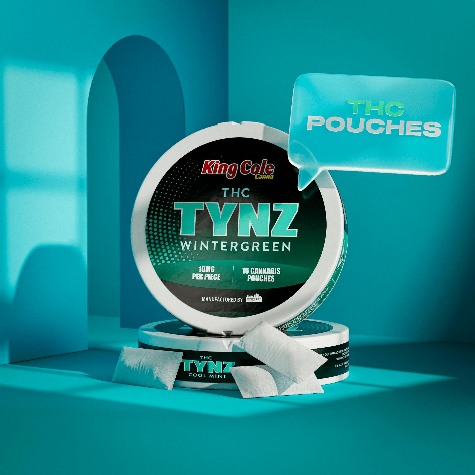 KING COLE - WINTERGREEN BLEND - TYNZ POUCHES(15X10MG)