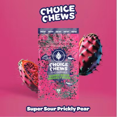 CHOICE - 200MG GUMMIES - SUPER SOUR PRICKLY PEAR (INDICA)