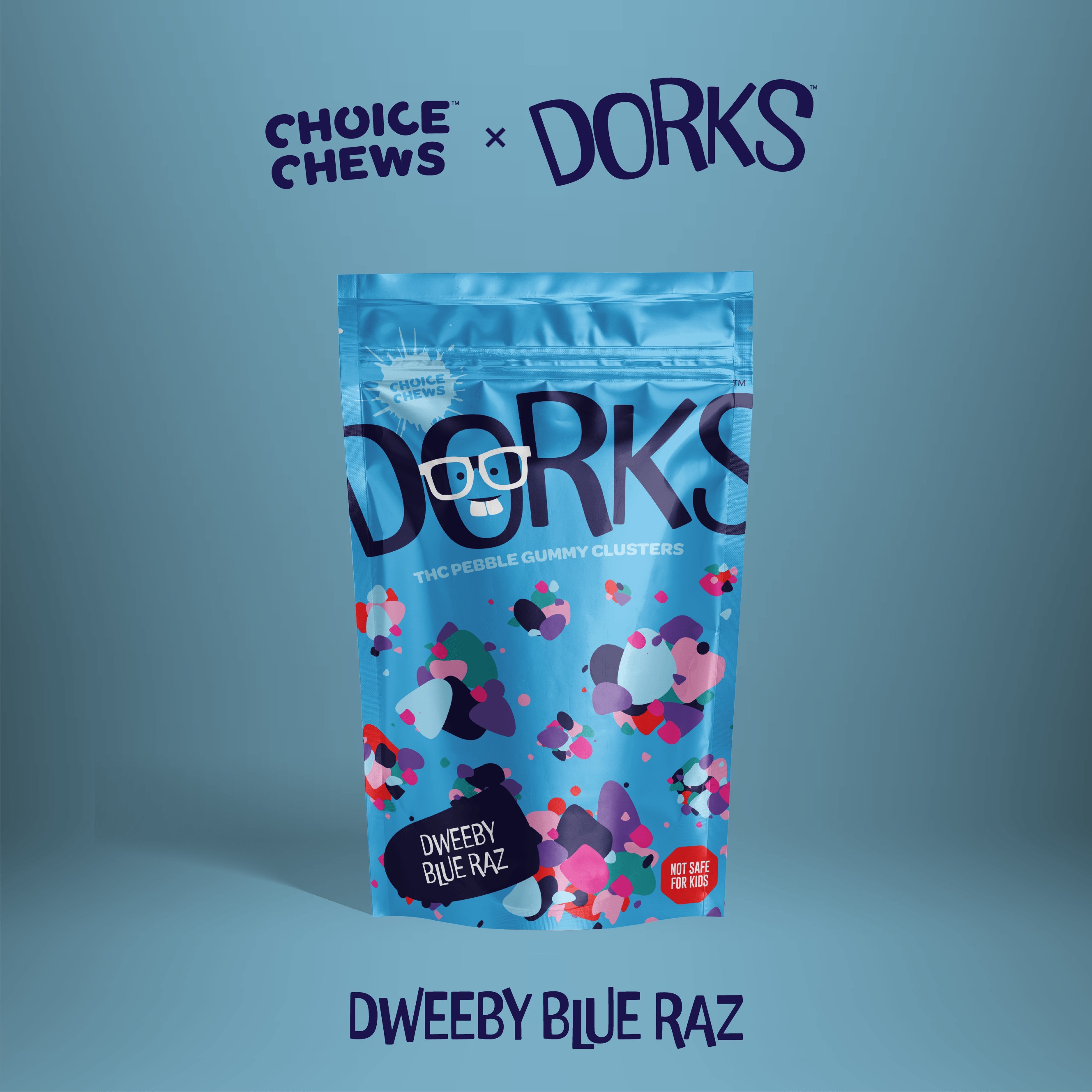 CHOICE - 200MG DORKS - DWEEBY BLUE RAZ (SATIVA)