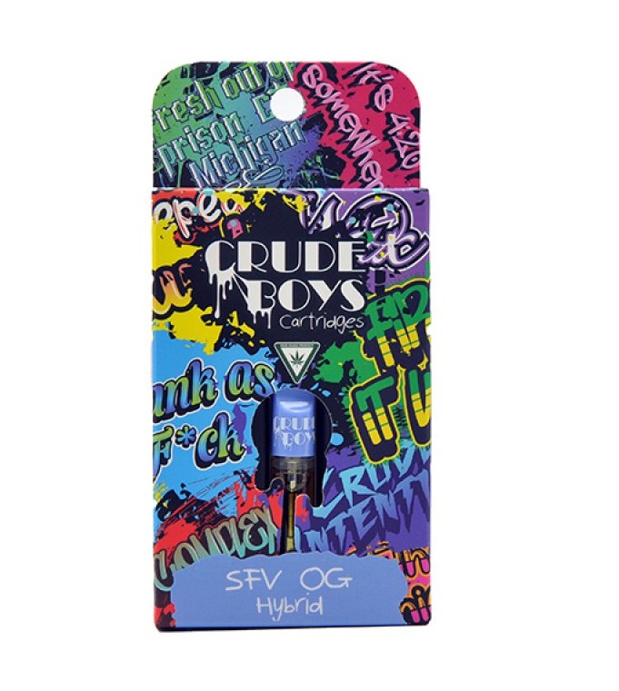 CRUDE BOYS - 1G CARTRIDGE - SFV OG (HYBRID)