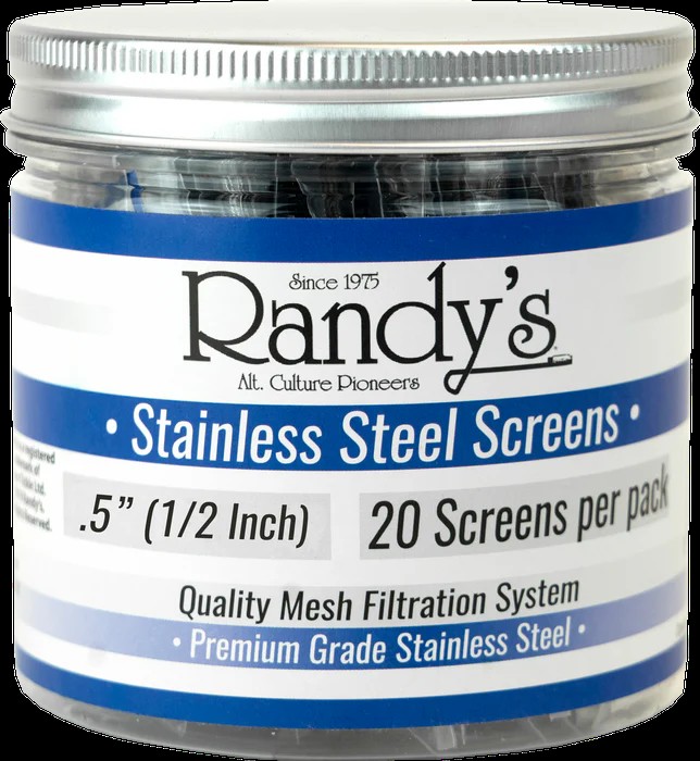 RANDY'S  .5" STAINLESS STEEL SCREEN JAR