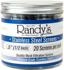 RANDY'S  .5" STAINLESS STEEL SCREEN JAR