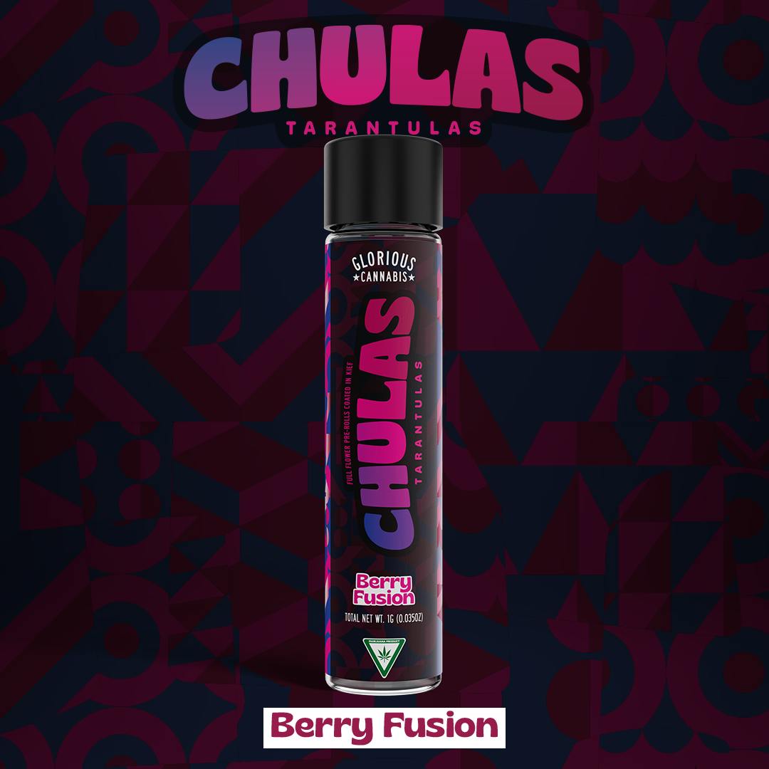 GLORIOUS - BERRY FUSION - CHULAS INFUSED PRE-ROLL(1G)