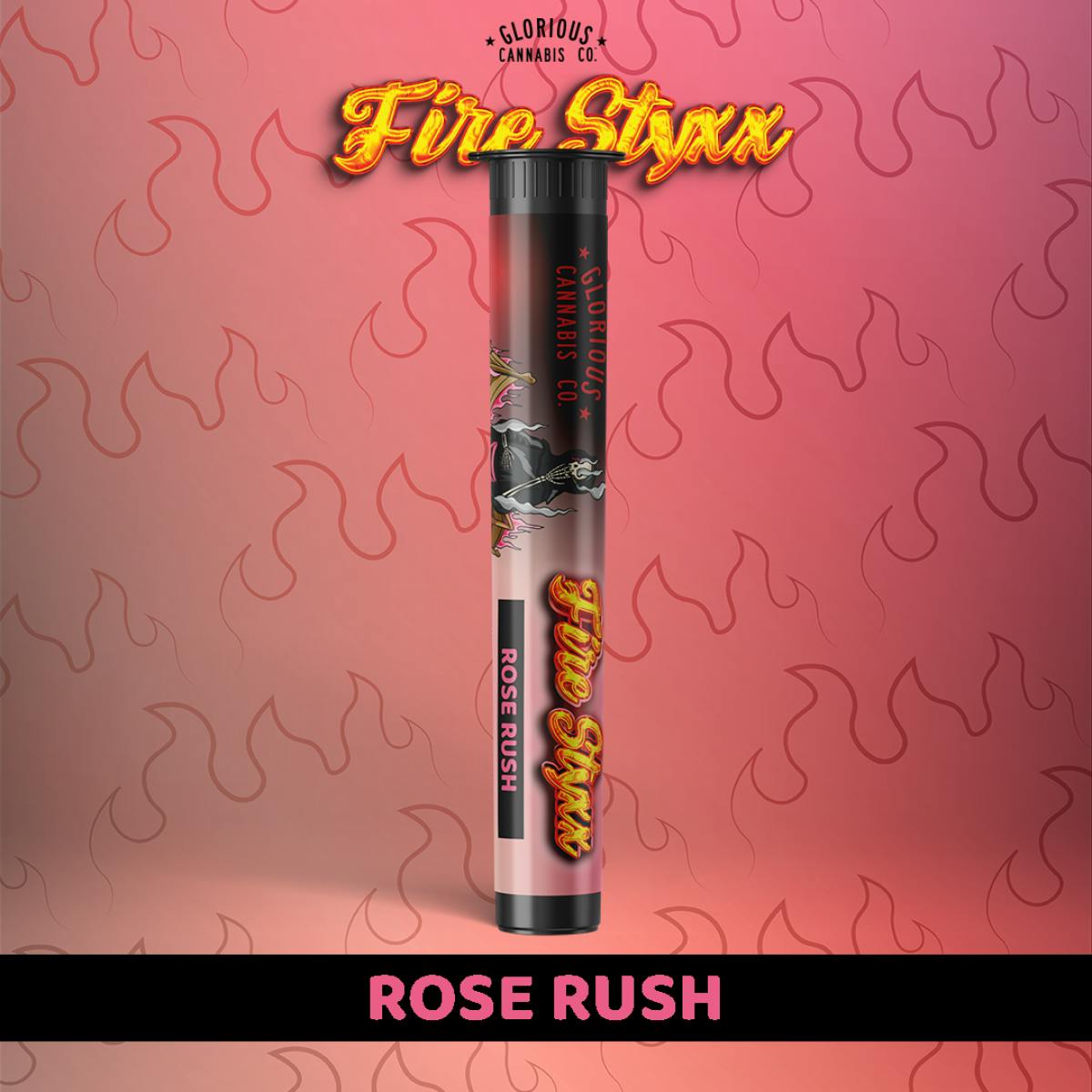 GLORIOUS - ROSE RUSH - FIRE STYXX 1G INFUSED PRE-ROLL