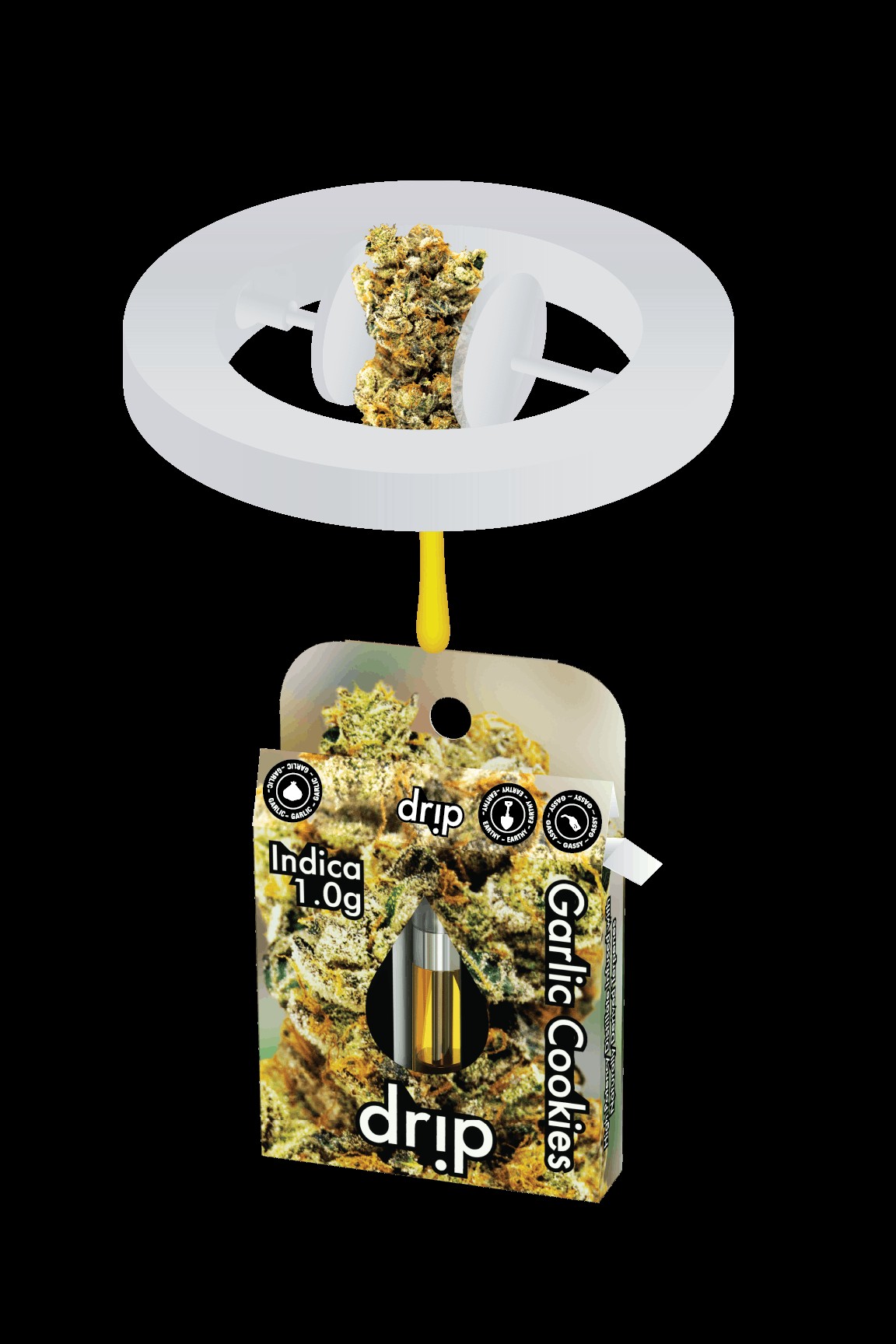 DRIP - 1G CARTRIDGE - GARLIC COOKIES (INDICA)