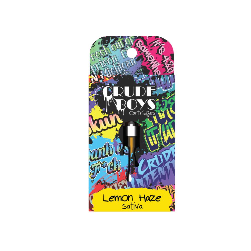 CRUDE BOYS - 1G CARTRIDGE - LEMON HAZE (SATIVA)