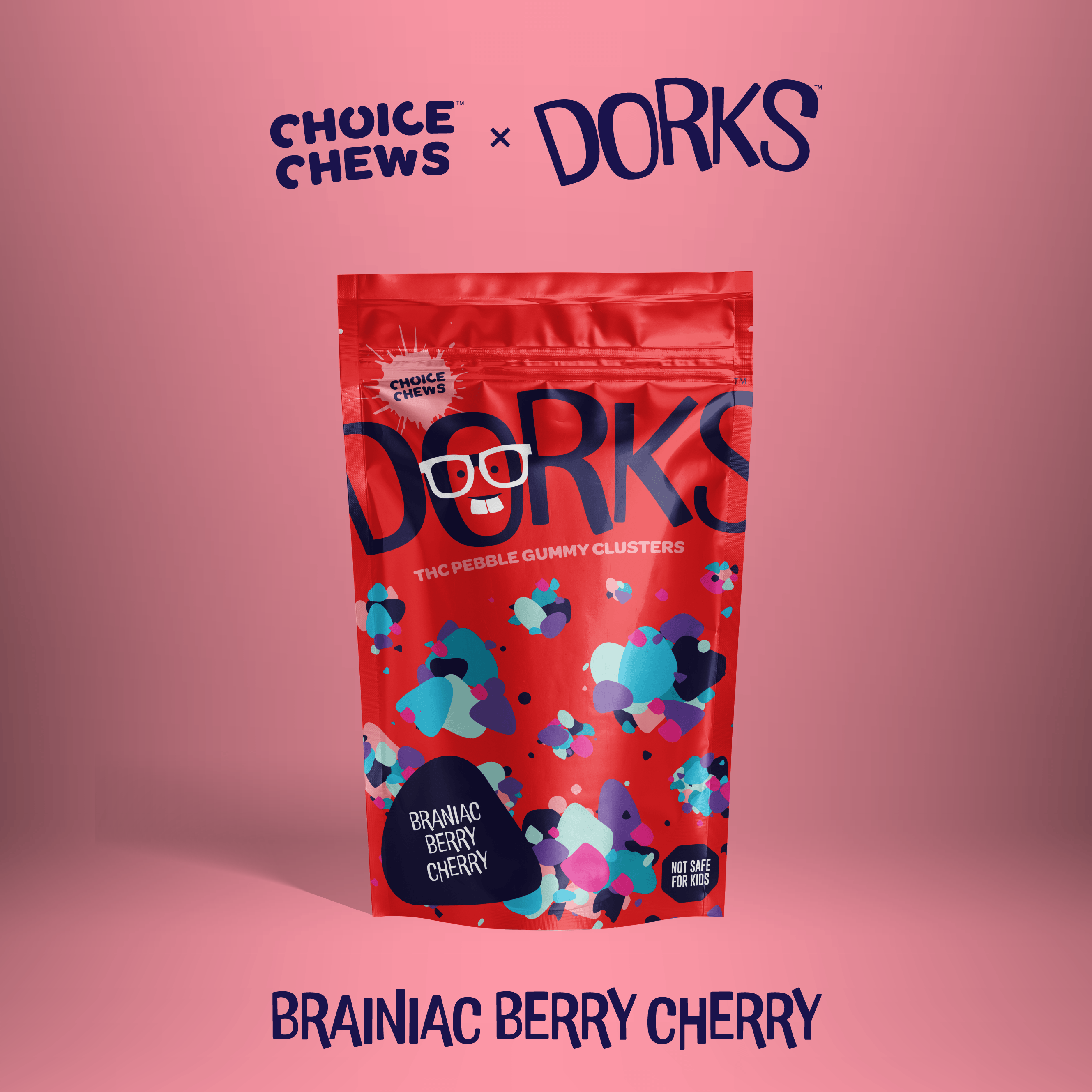 CHOICE - 200MG DORKS - BRAINIAC BERRY CHERRY (INDICA)
