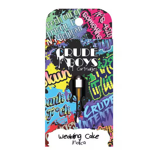 CRUDE BOYS - 1G CARTRIDGE - WEDDING CAKE (INDICA)