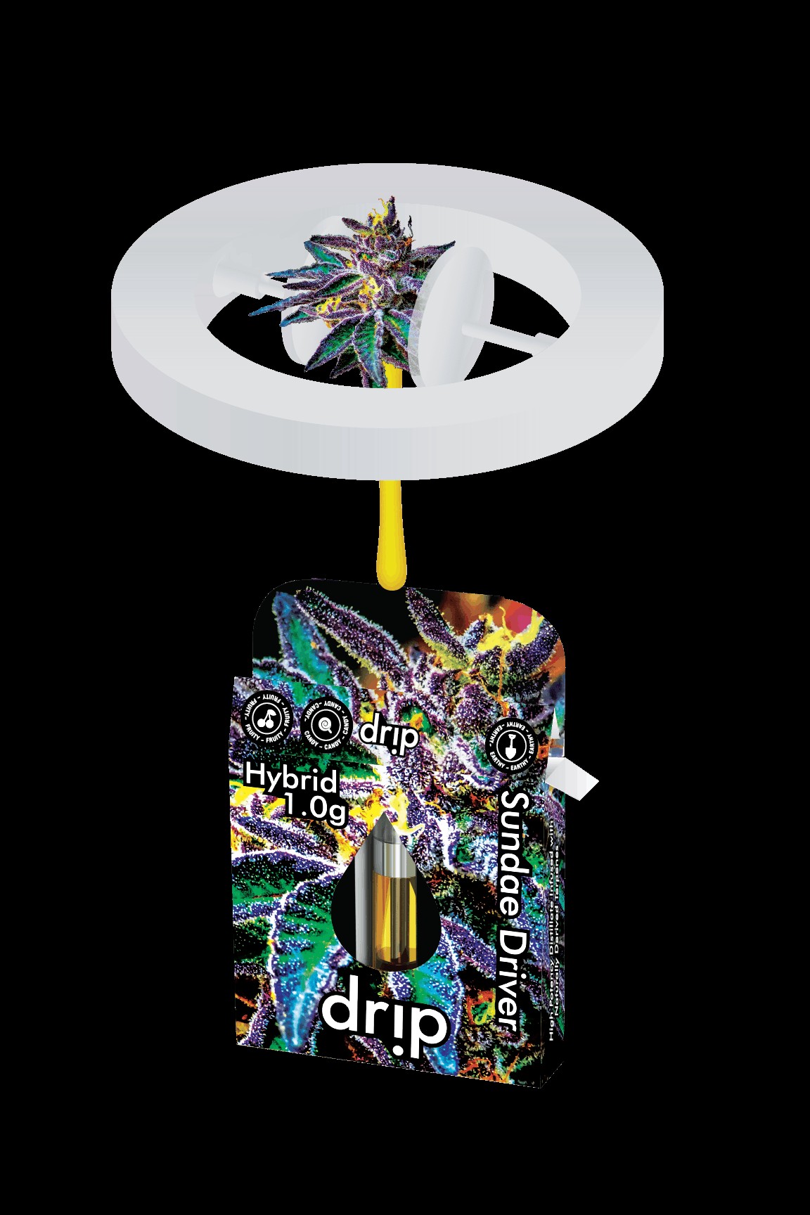 DRIP - 1G CARTRIDGE - SUNDAE DRIVER (HYBRID)