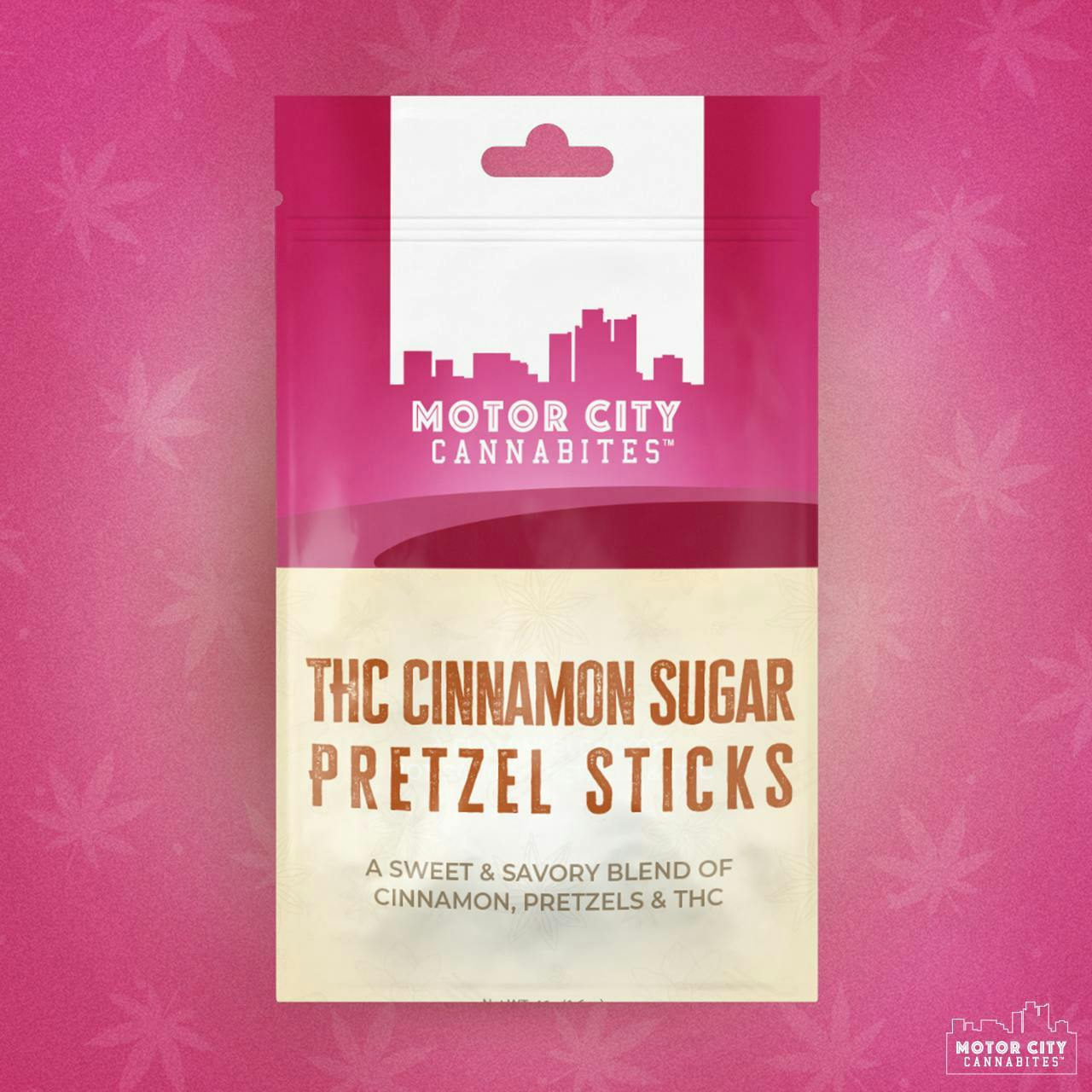 MOTOR CITY - CINNAMON SUGAR PRETZEL STICKS - 200MG