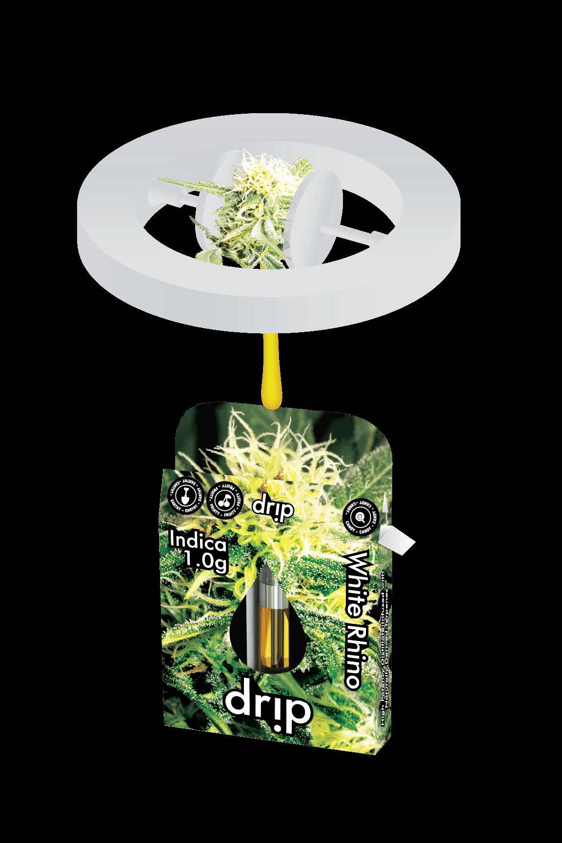 DRIP - 1G CARTRIDGE - WHITE RHINO (INDICA)