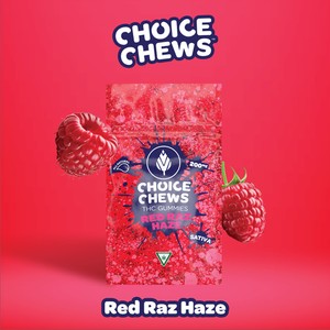 CHOICE - 200MG GUMMIES RED RAZZ (SATIVA)