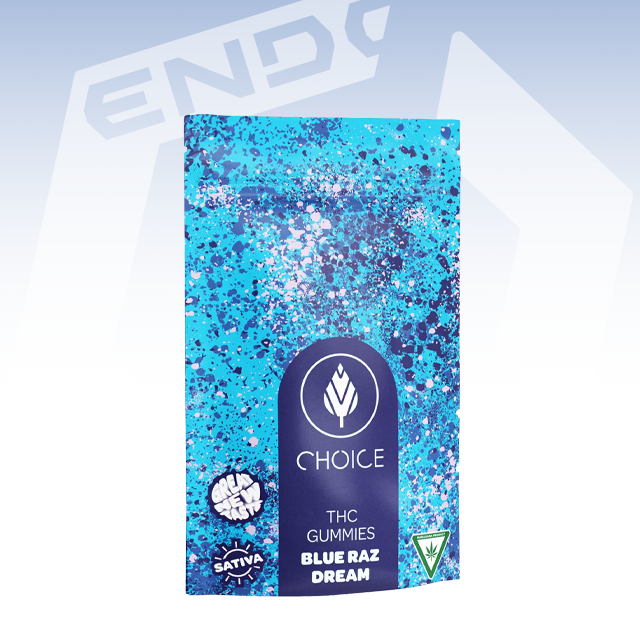 CHOICE | BLUE RAZZ GUMMIES | 100MG