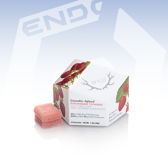 WYLD | STRAWBERRY 20:1 CBD:THC GUMMIES | 200MG