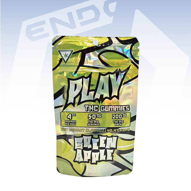 PLAY | GREEN APPLE GUMMIES | 200MG