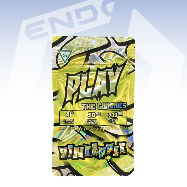 PLAY | PINEAPPLE GUMMIES | 200MG