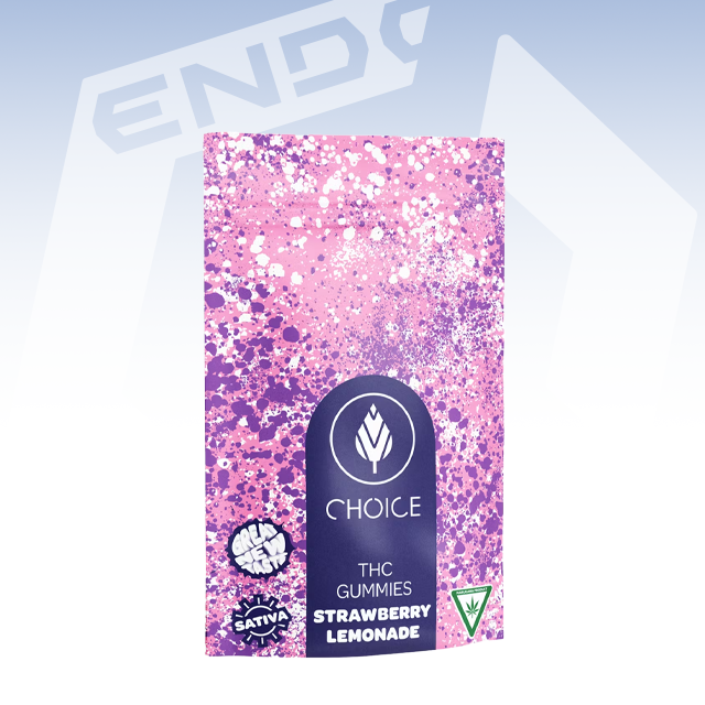 CHOICE | STRAWBERRY LEMONADE GUMMIES | 100MG