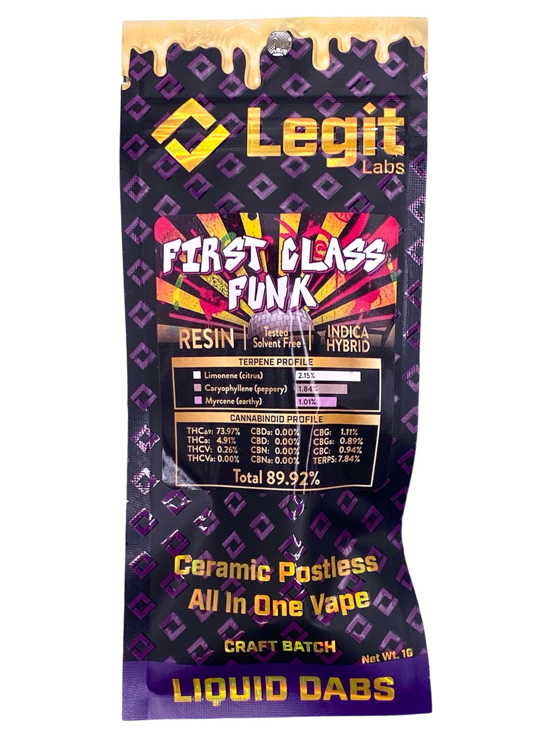 1G FIRST CLASS FUNK CURED RESIN DISPOSABLE – Premium Cannabis Products ...