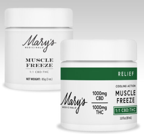 1000MG Mary's Muscle Freeze 1:1 THC/CBD