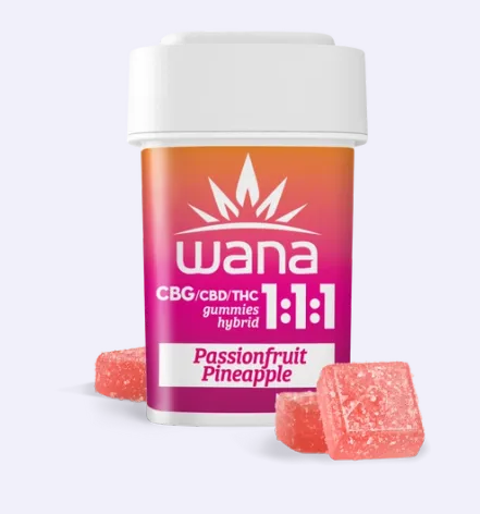 100MG 1:1:1 Wana Passionfruit Pineapple Gummies