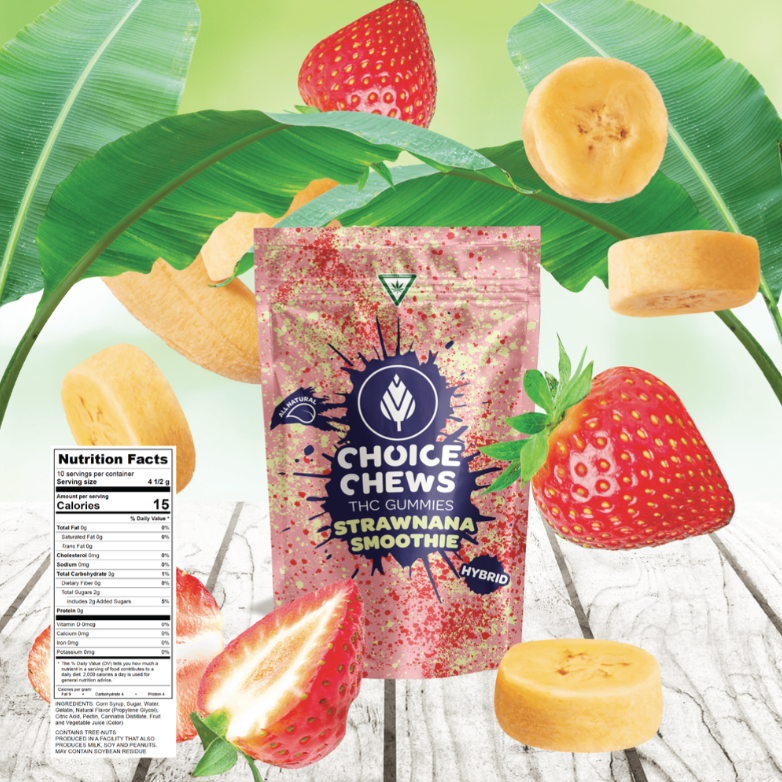 100MG Strawnana Smoothie Choice Chews