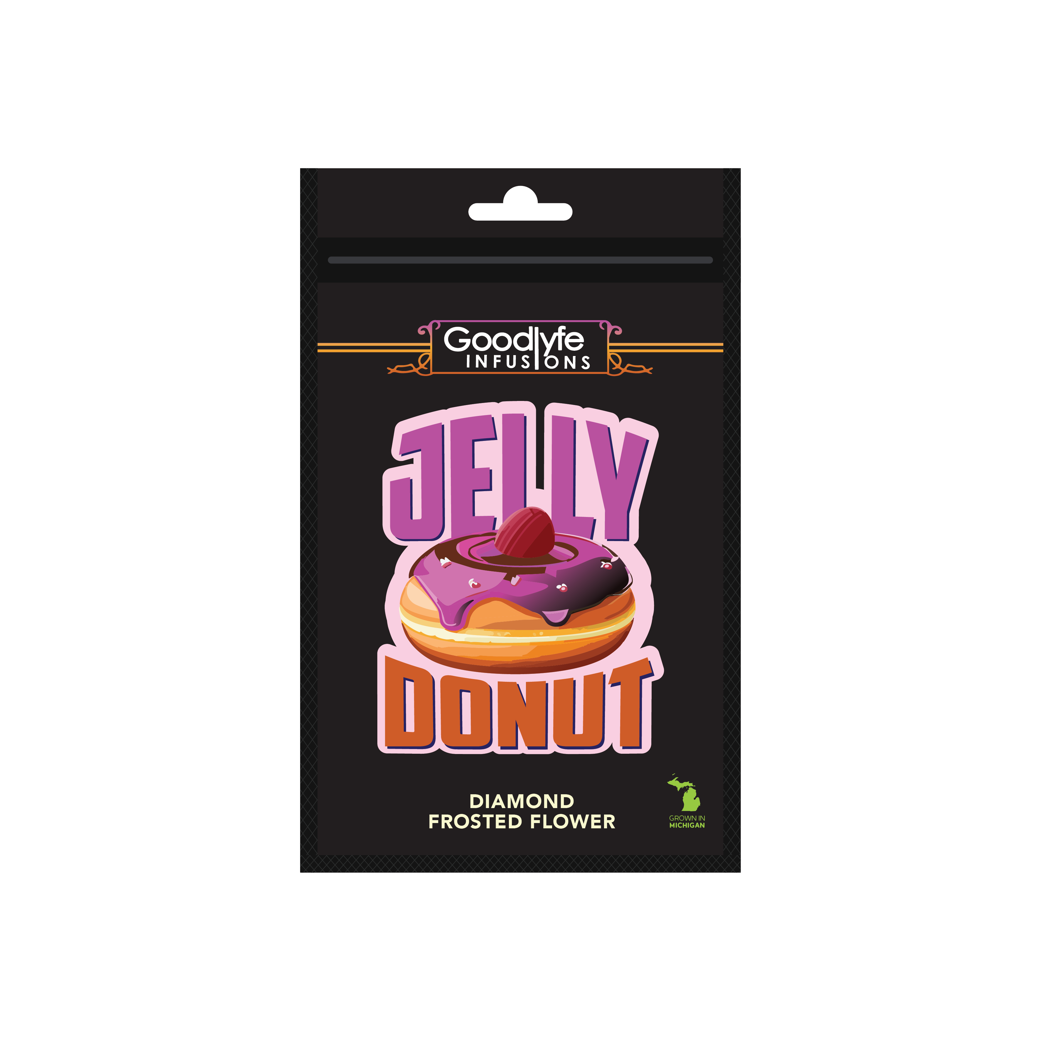 3.5G Jelly Donut Diamond Frosted Flower
