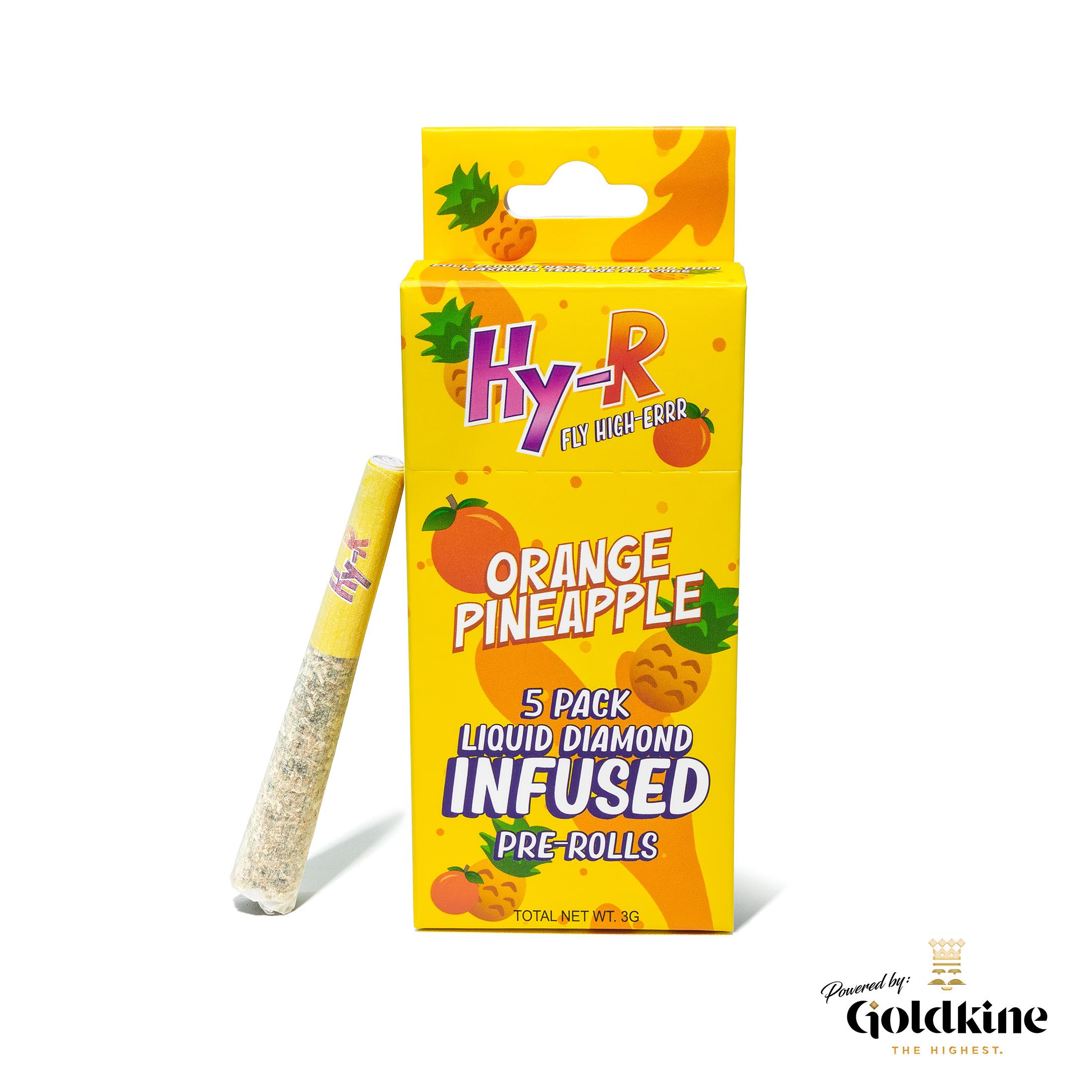 0.6G Orange Pineapple Hy-r Infused  Pre-roll 5 Pack