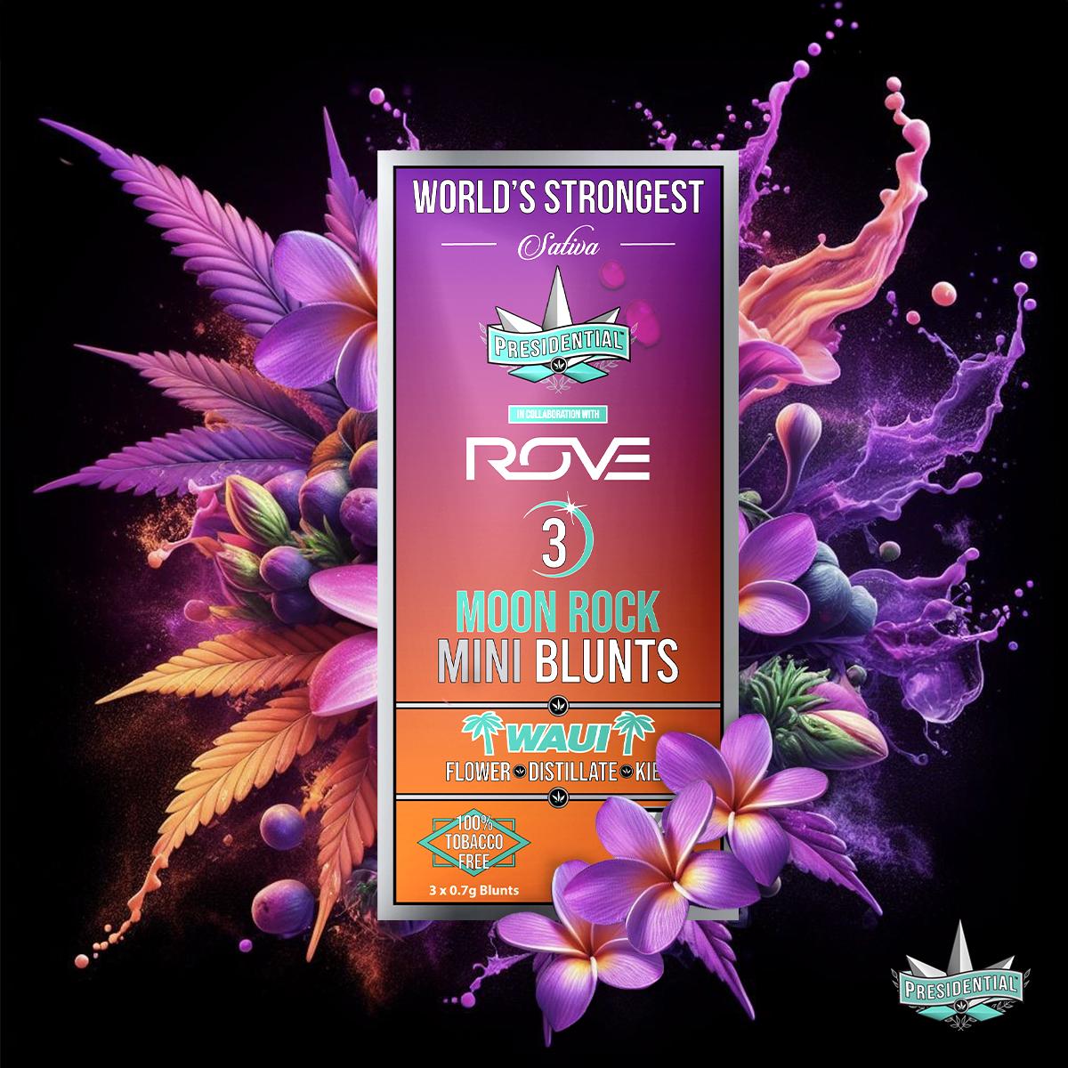 0.7G Waui Moon Rock Infused Mini Blunt 3-PACK