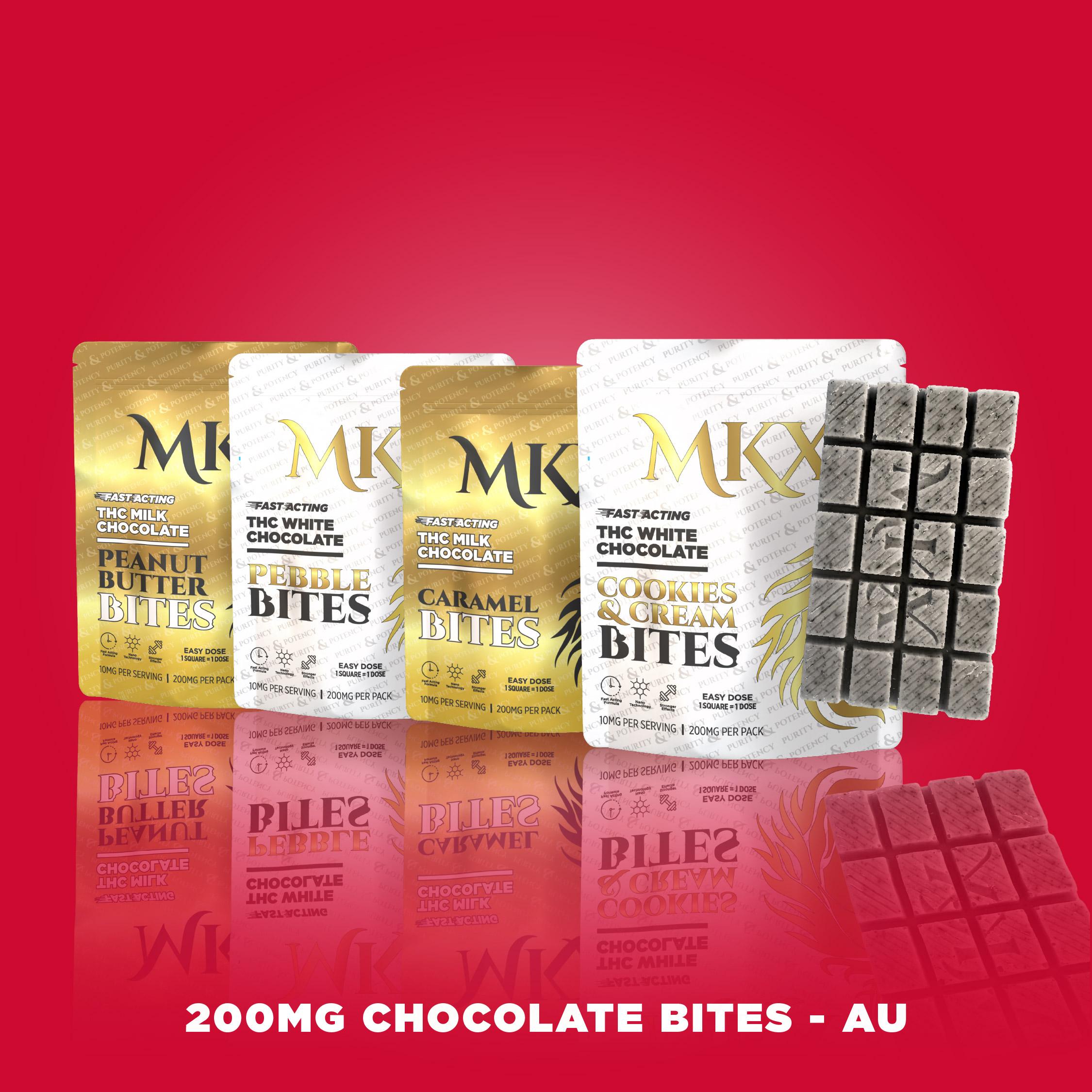 200MG Milk Chocolate  Fast Acting Caramel Bites