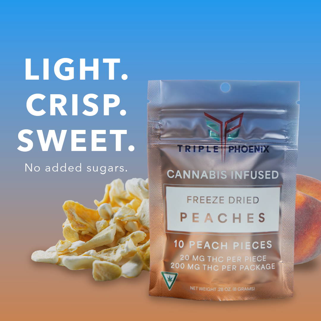 200MG Freeze Dried Peaches Infused