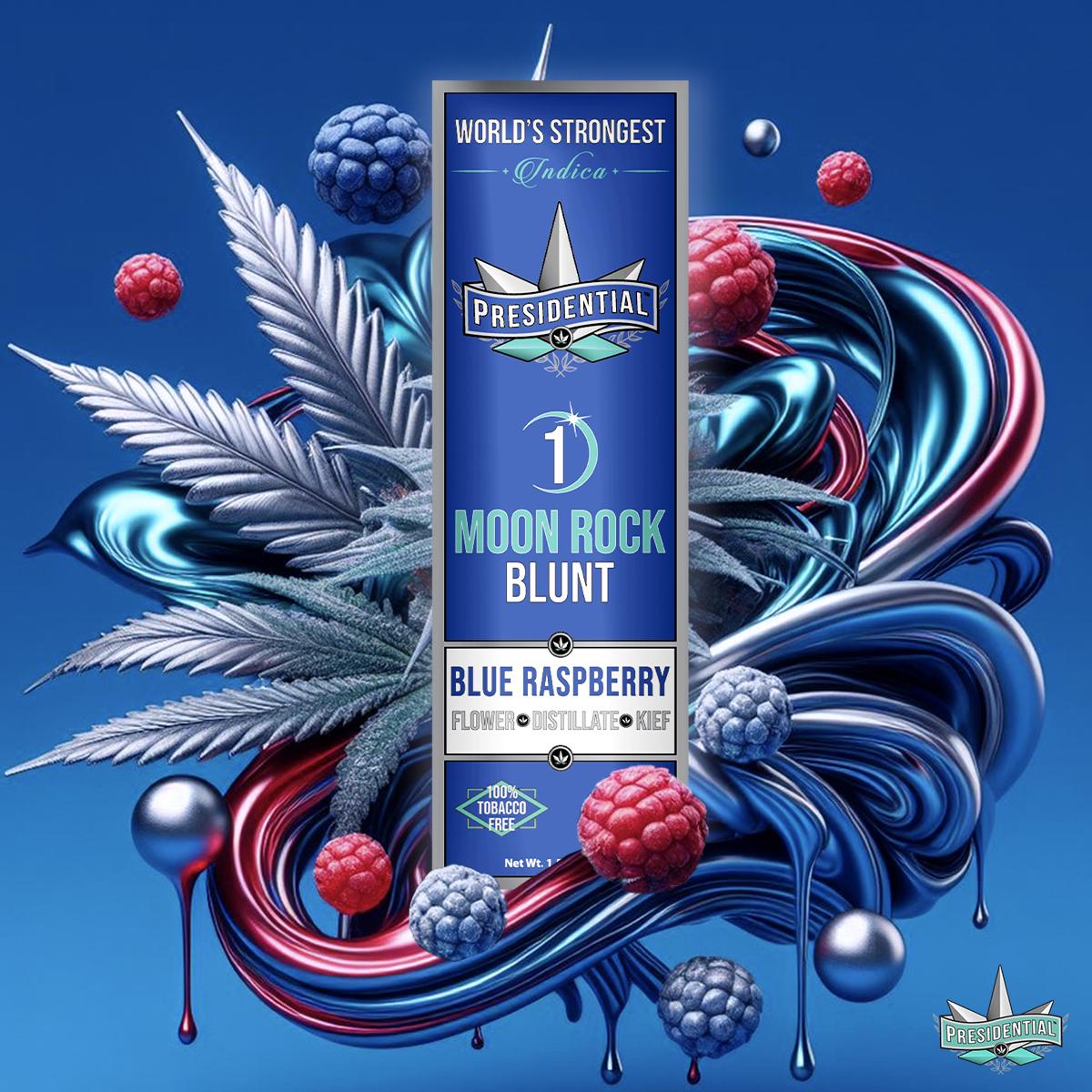 1G Blue Raspberry Moon Rock Infused Pre-roll