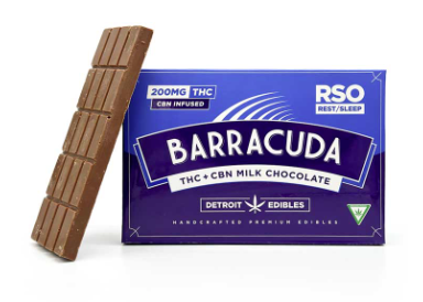 200MG Rso Rest Barracuda Bar Milk Chocolate THC/CBN 4:1