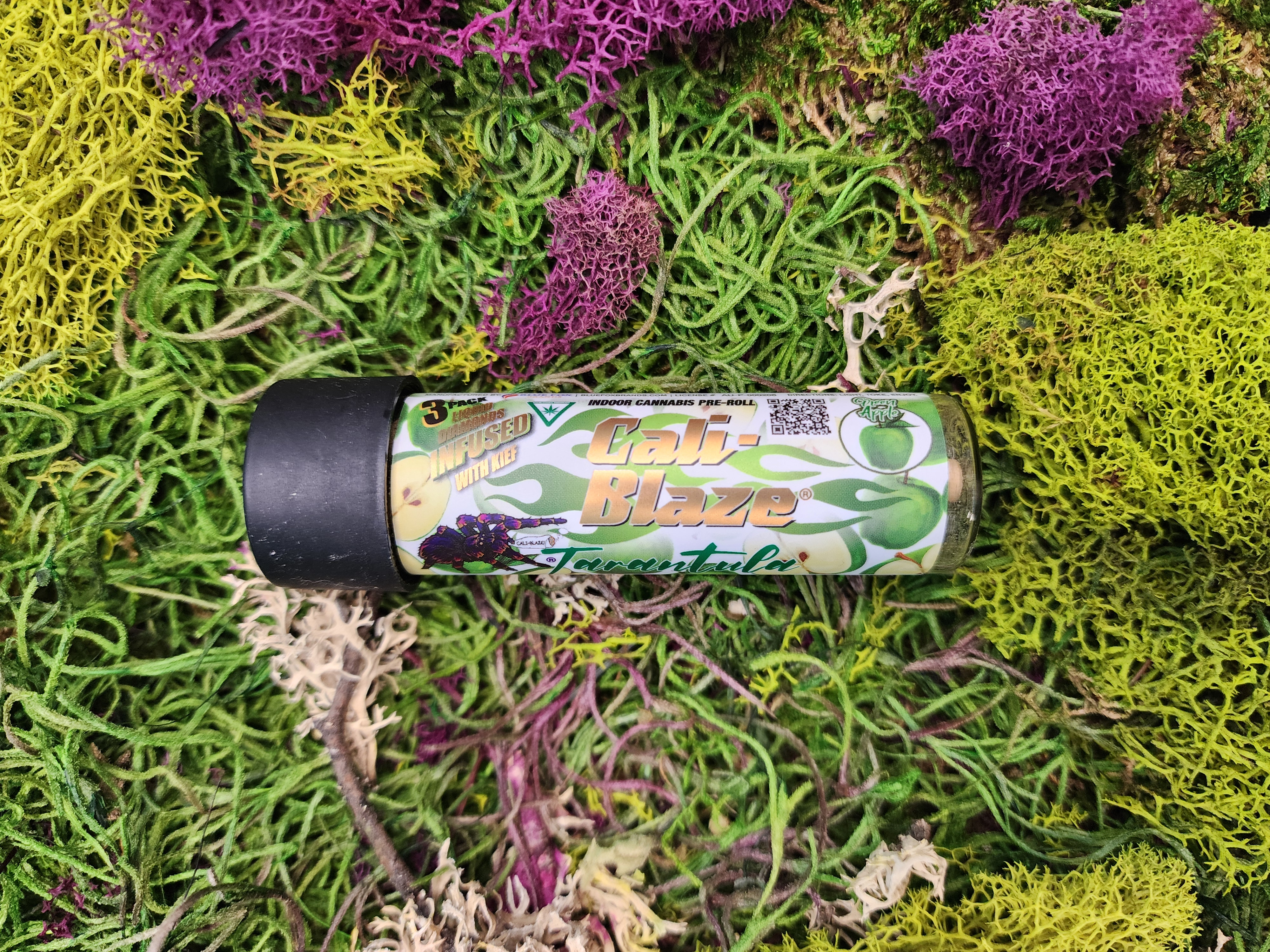 1G Green Apple Infused Tarantula Pre-roll 3 Pack