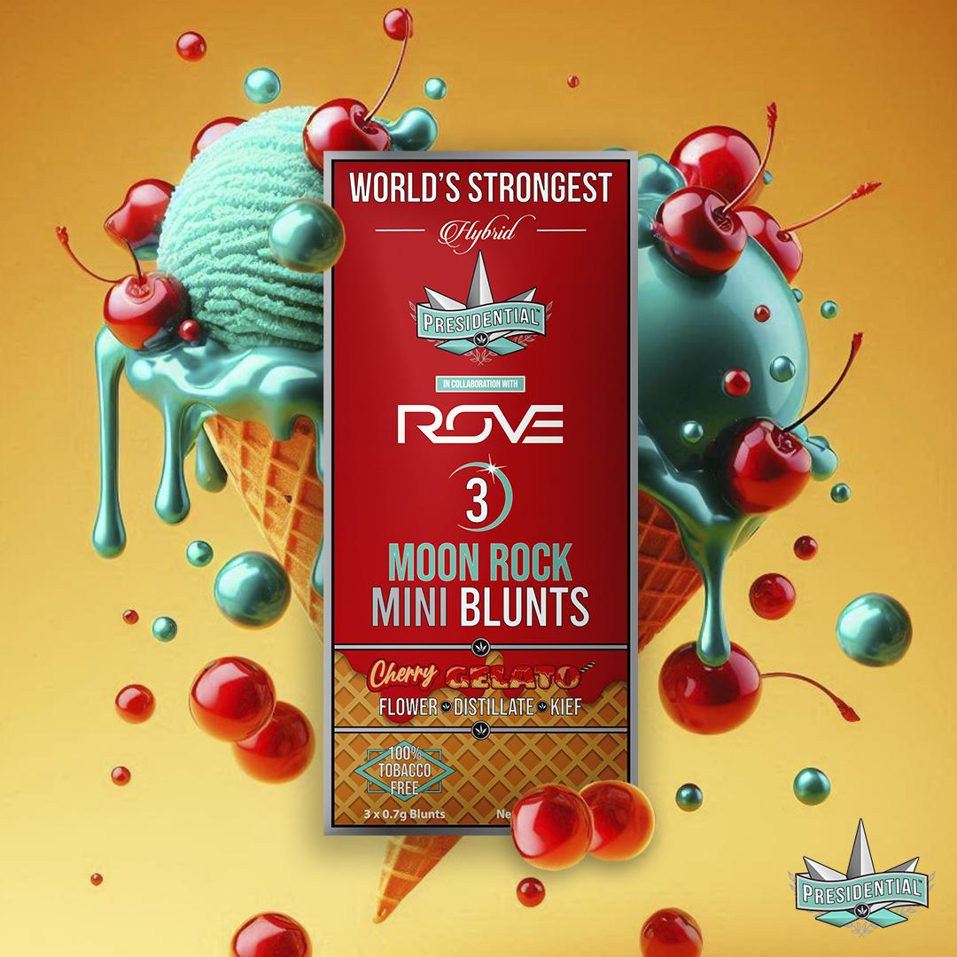 0.7G Cherry Gelato Moon Rock Infused Mini Blunt 3-PACK