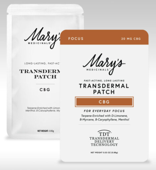 20MG CBG Mary's Transdermal Focus Patch