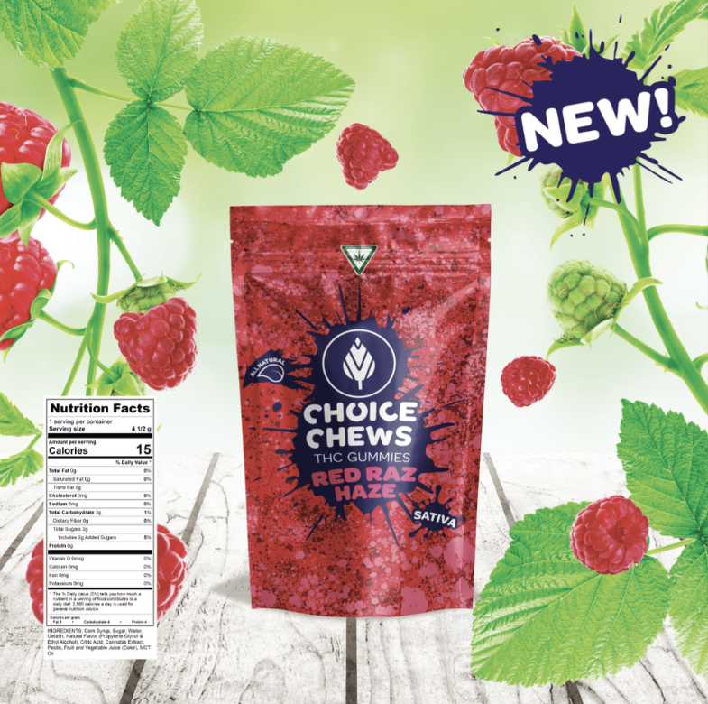 100MG Red Raz Haze Choice Chews