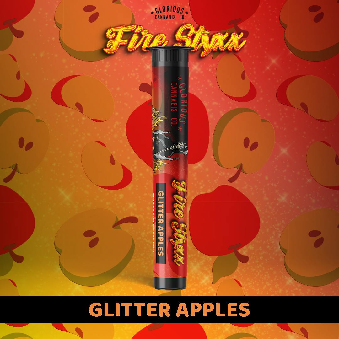 1G Fire Styxx Glitter Apples Infused Pre-roll