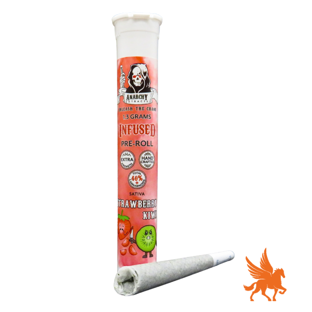 Anarchy | 1.3G Infused Preroll | Strawberry Kiwi